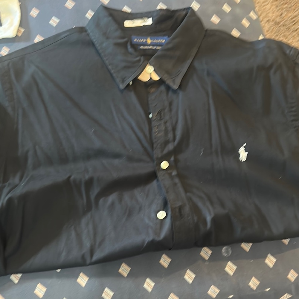 Polo by Ralph Lauren Men's Navy Blue Shirt